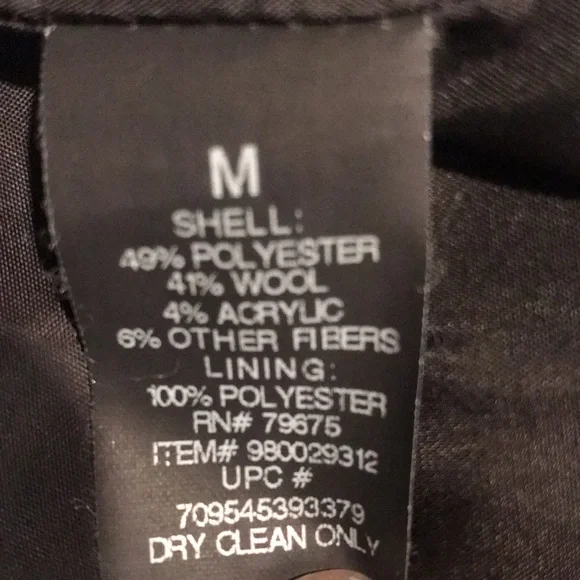 London Fog Black And White Single Breasted Coat Size Medium. EUC - Picture 5 of 6